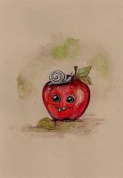 The apple and the tiny snail
